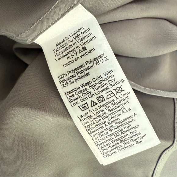 J. CREW Slip Dress GWENYTH Luster Charmeuse VINTAGE DOVE GRAY Below Knee (6) - Picture 4 of 6